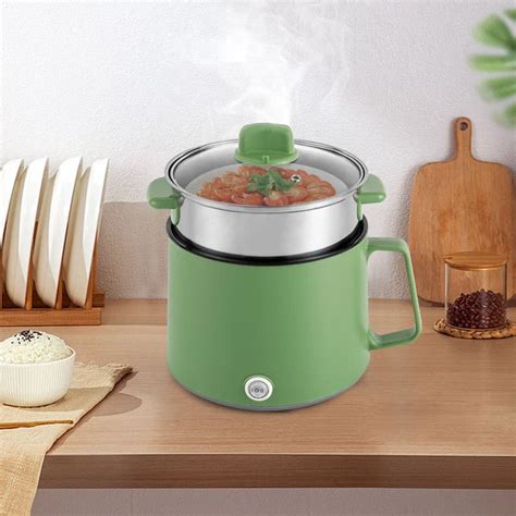 KOCHTOPF ELEKTRISCHER HOT POT 220V Elektro Rosa Grün Antihaft Kocher Dampfgarer EUR 27 55