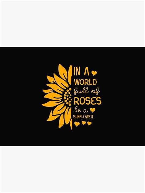 In A World Full Of Roses Be A Sunflower Mask For Sale By