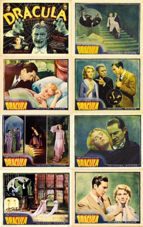 Dracula 1931 Lobby Card Set Set Of 8 Bela Lugosi Hobbies And Toys