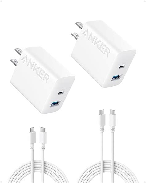 Anker Iphone 16 Charger Usb C Charger Block 2 Pack 20w Fast Wall