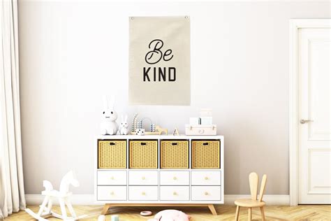 Be Kind Wall Flag Nursery Wall Decor Wall Art Pennant - Etsy