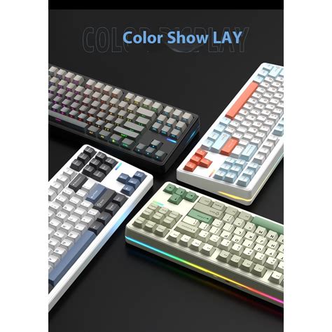 Jual Rs Mechanical Keyboard Wireless Tri Mode Support Qmk Via Gasket Structure Hot Plug Rgb