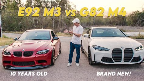 G82 M4 Vs E92 M3 Comparing 10 Years Of Bmw Youtube