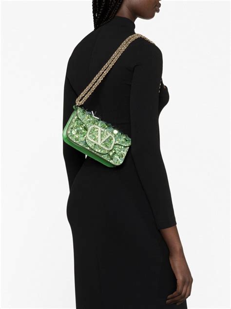 Valentino Garavani Small Loc Embellished Shoulder Bag Farfetch