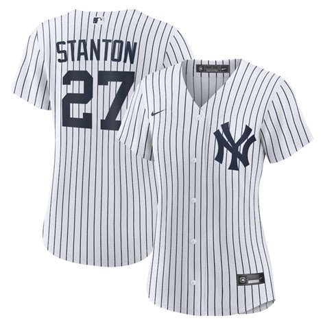 Women's New York Yankees Giancarlo Stanton Nike White Home 2020 Replica ...