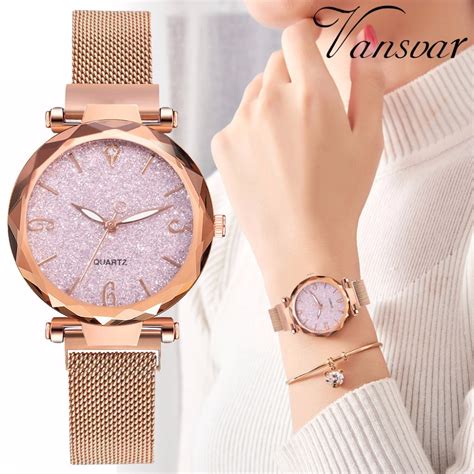 Women Magnet Buckle Stainless Steel Starry Sky Watch Shopee Philippines