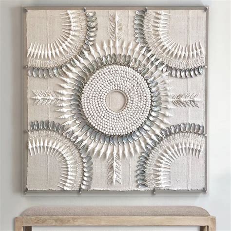 shell artwork seashell wall art shell