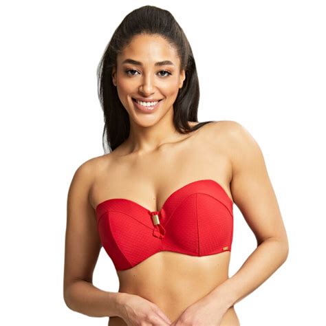 Plavky Vrchn D L Panache Swim Marianna Bandeau Bikini Crimson