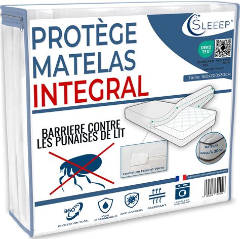 Housse Matelas X Anti Punaise De Lit Avec Fermeture Clair