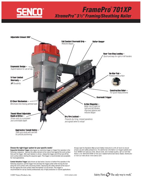 Framepro Xp Xtremepro Senco Framepro Xp User Manual Page