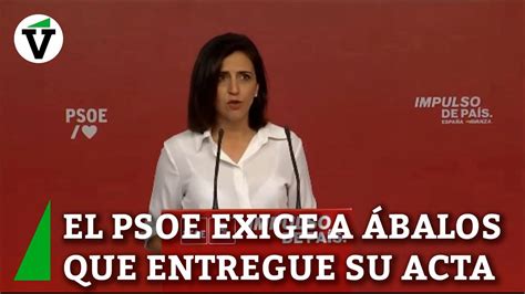 El PSOE exige a Ábalos que entregue su acta en las próximas 24 horas