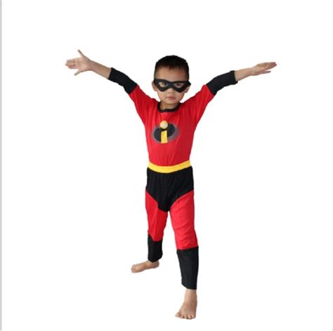 3 7Year Boy The Incredibles Costume Halloween Costume For Kids Party Cosplay T Shirt+Pants+Mask ...