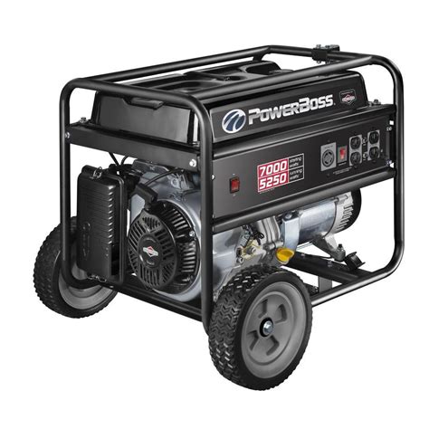 Powerboss Watt Gasoline Powered Recoil Start Portable Generator