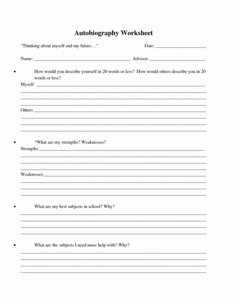 Printable Biography Worksheets 159 Lyana Worksheets