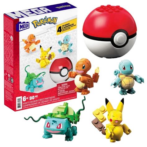 Mega Construx Pokemon Klocki Towarzysze Z Kanto Zestaw Element W