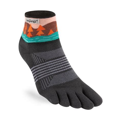 Injinji Trail Mini Crew Socks Stream Naked Trails