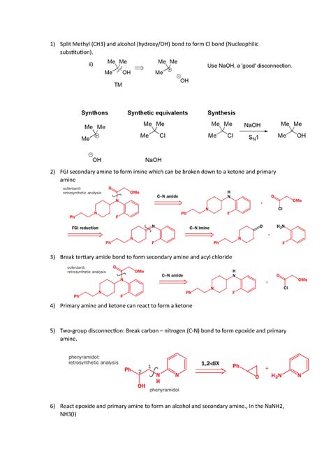 Retrosynthesis Split Methyl Ch And Alcohol Hydroxy Oh Bond To