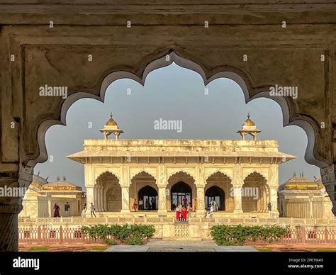 The Diwan E Khas Built Of White Marble In The Red Fort Complex Agra