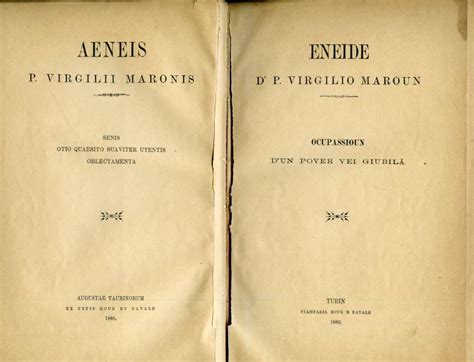 Eneide D P Virgilio Maroun Ocupassioun D Un Pover Vei Giubil