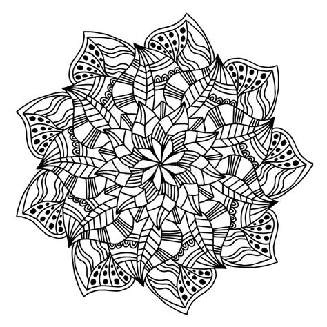 Image De Vecteur Pour L Illustration Adulte De Mandala Doodle De Livre