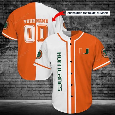 Miami Hurricanes Baseball Jersey Shirt 62 - Angelidecor