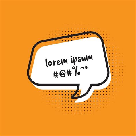 Premium Vector Doodle Speech Bubble On Yellow Background Vector Hand