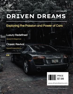 Free Car Magazine Cover Templates Venngage