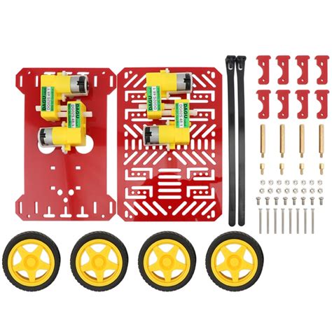 4WD Roboter Chassis Kit Smart Auto Arduino Vicedeal