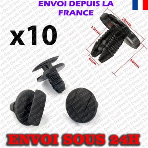 Dax 10x Clips Agrafe Plastique Citroen 1609267280 Peugeot 856553