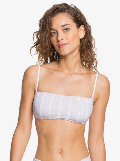 Sea Waves Revo Reversible Bandeau Bikini Top For Women Roxy