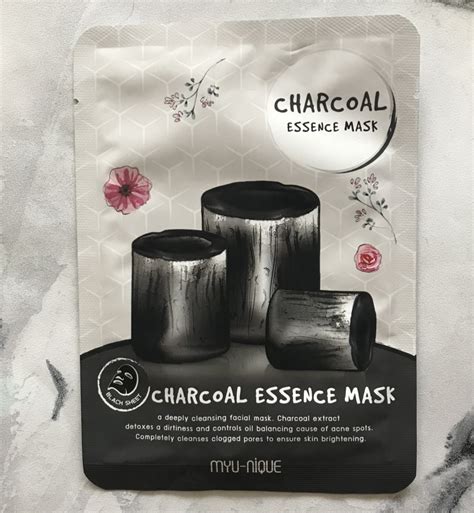 Тканевая маска для лица MYU-NIQUE charcoal essence mask | отзывы