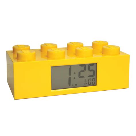Yellow lego table clock free image download