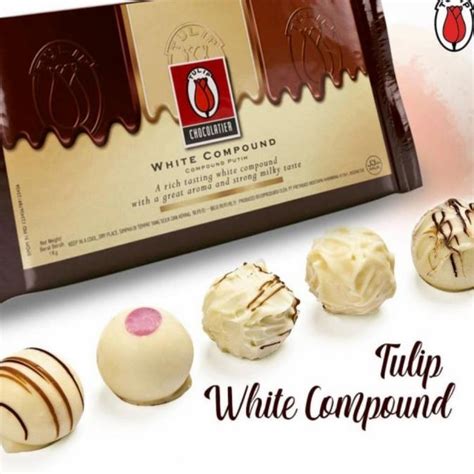 Jual Tulip White Chocolate Compound Cokelat Batang Putih 500 Gram