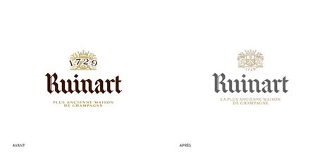 Ruinart Logo And Emblem Before And After