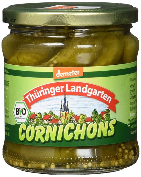 Th Ringer Landgarten Cornichons Im Glas Demeter Er Pack X Ml