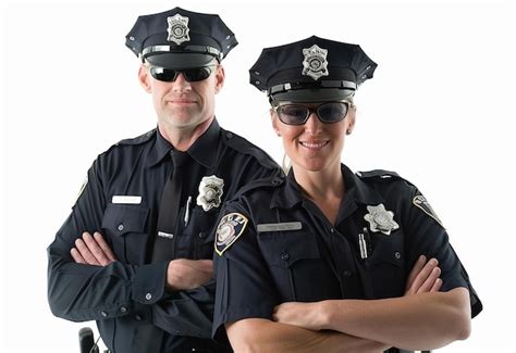 Premium Photo Photo Of Male And Female Police Officers