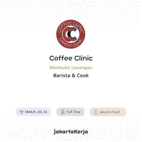 Lowongan Kerja Barista Cook Di Coffee Clinic Jakartakerja