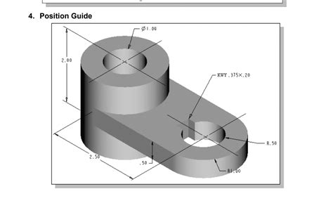 Solved 2 D Top And Front View And Section View With Chegg