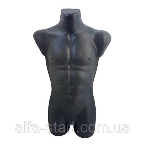 Манекен чёрный мужской торс (туловище) с бёдрами (ID#1362736269), цена ...