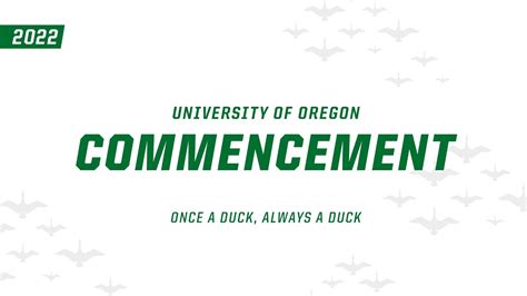 University Of Oregon 2022 Commencement Youtube