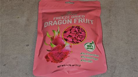 Nokki Farm Freeze Dried Dragon Fruit Taste Test Review Youtube