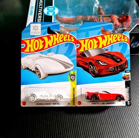 Hot Wheels National Federation Of The Blind Hw Braille Racer Twin Mill Corvette C Z