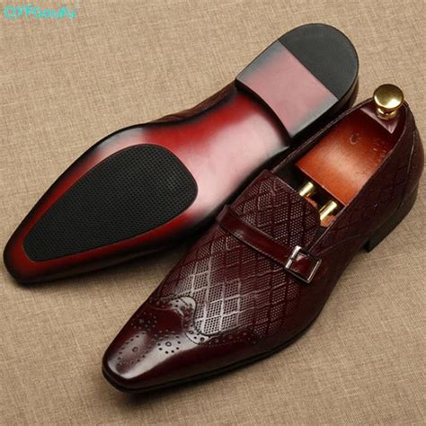 Qyfcioufu Flat Italy Handmade Formal Shoes Men Fashion Party Wedding O Hesheonline Dress