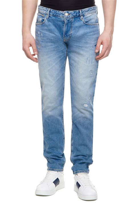 Emporio Armani мужские джинсы из эластичного хлопка со скидкой 50% ...