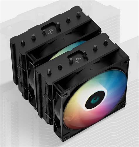deepcool ag bk  rgb dual tower mm fan cpu air cooler