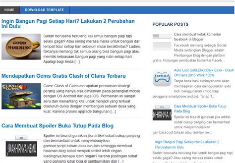 Template Blog Untuk Google Adsense Seo Friendly Dan Fast Loading