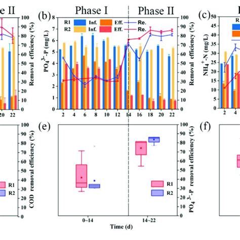 Profiles Of Influent And Effluent Concentration Removal Efficiency