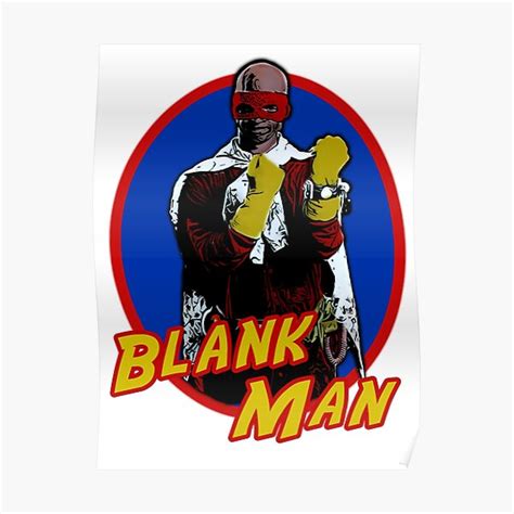 "Blankman" Poster for Sale by JTK667 | Redbubble