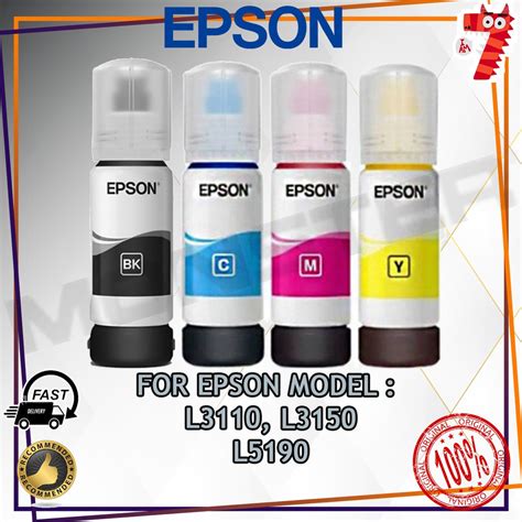 Original Epson Ink Bottle Cmyk Set Bulk Pack L L L