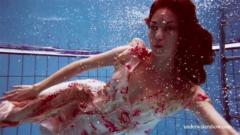 Martina Gorgeous Redhead Teenie Big Tits Swimming Martina Big